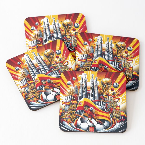 Item preview, Spanish Soccer Football Artwork designed and sold by ArtfulMiller.