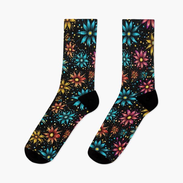 Item preview, Fluorescent Flora: A Radiant Garden of Neon Flowers designed and sold by holistech.