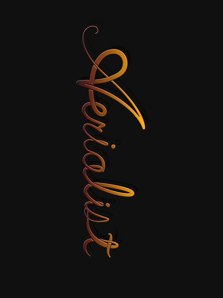 Thumbnail 7 of 7, Active T-Shirt, Aerialist gold lettering designed and sold by F-O-S-C-A.