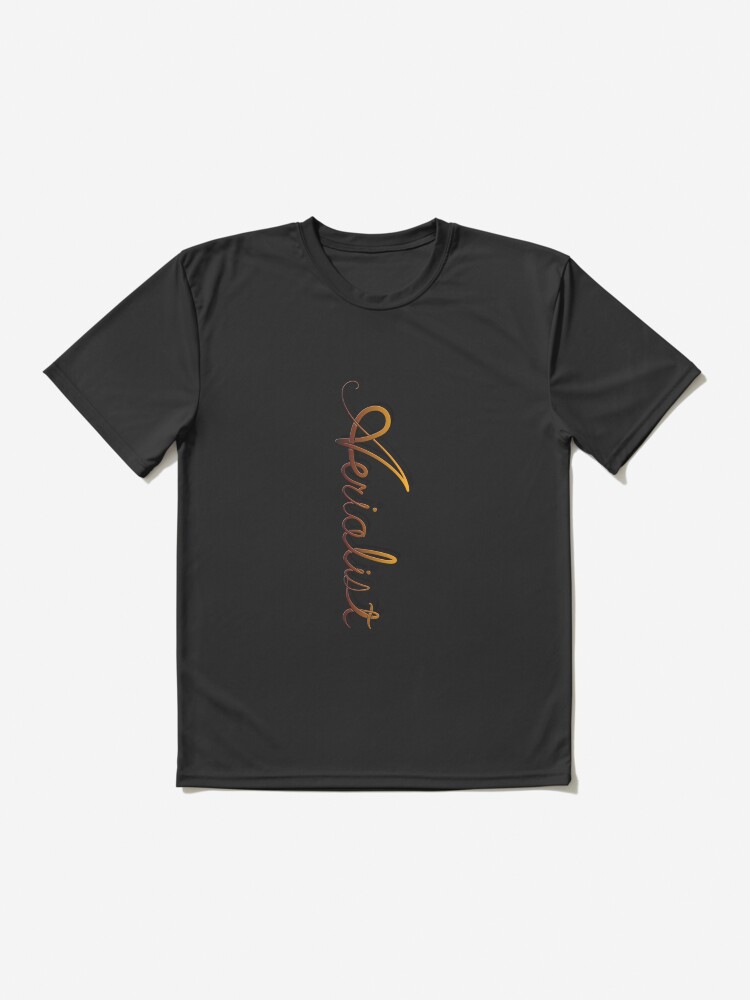 Thumbnail 2 of 7, Active T-Shirt, Aerialist gold lettering designed and sold by F-O-S-C-A.