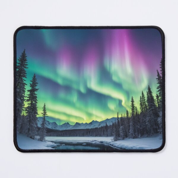 Item preview, Northern Lights Symphony: A Breathtaking Snowy Landscape designed and sold by RedArtG09.