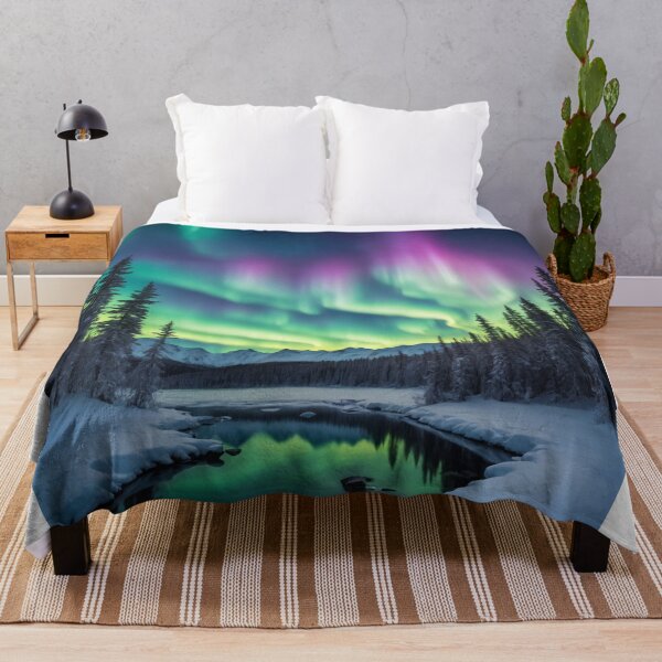 Item preview, Northern Lights Symphony: A Breathtaking Snowy Landscape designed and sold by RedArtG09.