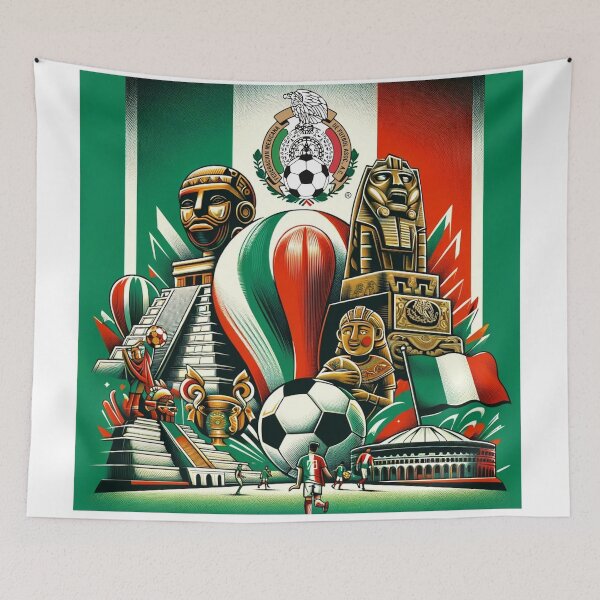 Item preview, Mexico Soccer Football Design Artwork designed and sold by ArtfulMiller.