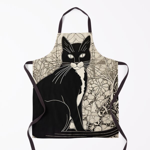 Item preview, stylized gothic illustration of a cat designed and sold by dcrc.