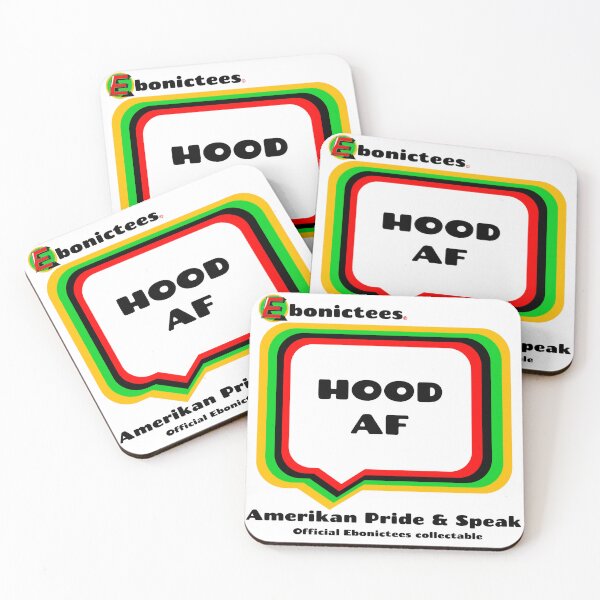 Item preview, HOOD AF! Ebonictees ebonic phrase. designed and sold by Ebonictees.