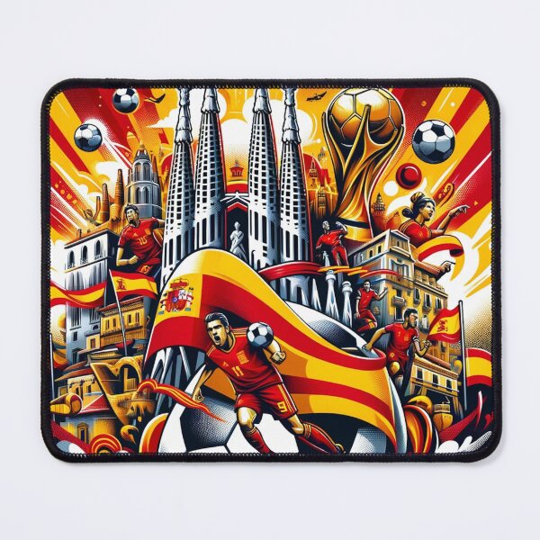 Item preview, Spanish Soccer Football Artwork designed and sold by ArtfulMiller.