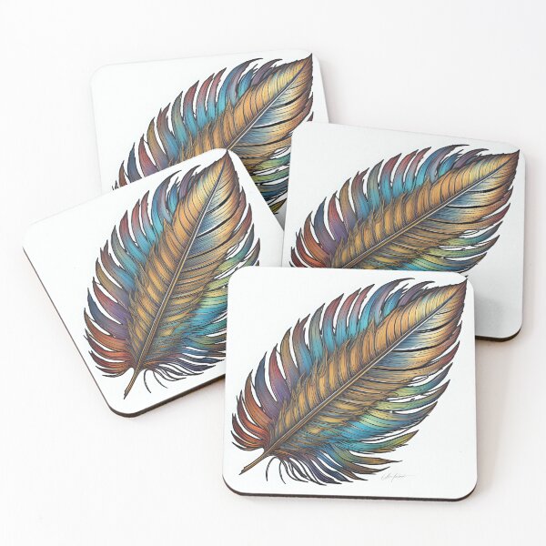 Item preview, Colorful feather designed and sold by greygoul.
