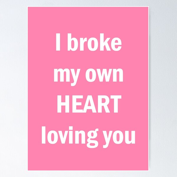 Item preview, I broke my own heart designed and sold by nimmitrends.