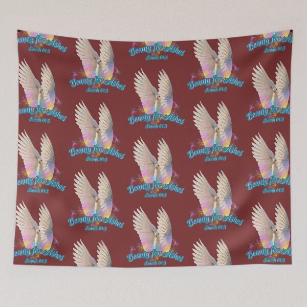Item preview, Beauty for Ashes (white/dove) designed and sold by Tripp Art Studio.