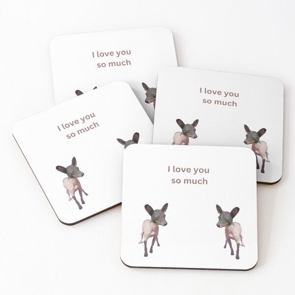 Item preview, I love you so much - Spread Love with Paws and Wags designed and sold by Debsgiftware Ward.