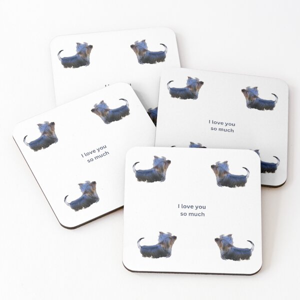 Item preview, I love you so much - Love, Woofs, and Wags designed and sold by Debsgiftware Ward.