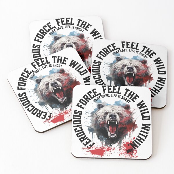 Item preview, ferocious force, feel the wild within play safe life is short designed and sold by jean giosi.
