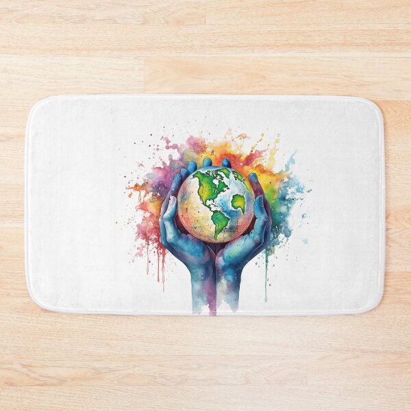Item preview, Spiritual Zen Menagerie - Rainbow Watercolor Yoga Animals in Mandala Bliss designed and sold by Silver Medal.