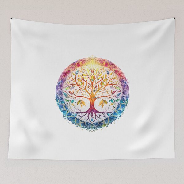 Item preview, Yoga Mandala Symphony - Whimsical Watercolor Animals in Spirited Composition designed and sold by Silver Medal.