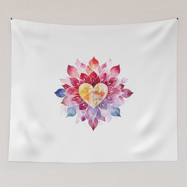 Item preview, Chakra Animal Meditation - Rainbow Mandala Watercolor for Spiritual Balance designed and sold by Silver Medal.