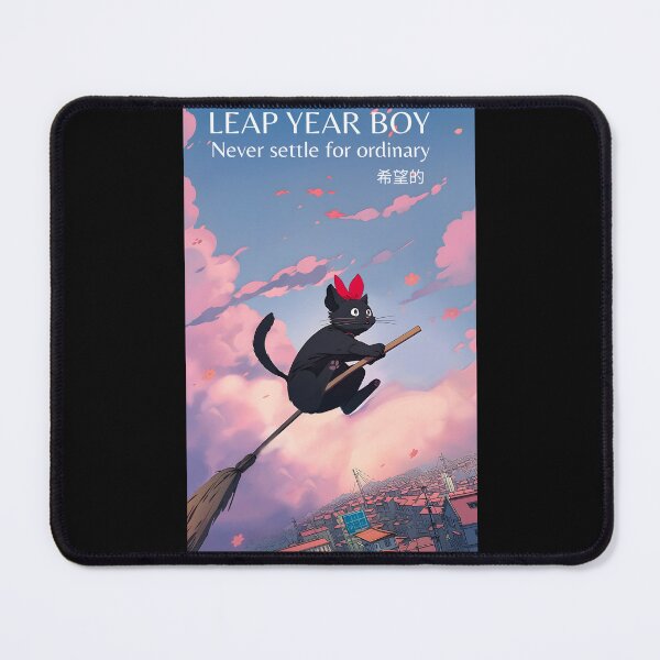 Item preview, Leap year boy never settle for ordinary Cat flying on groom stick designed and sold by ButterflyDsgns6.