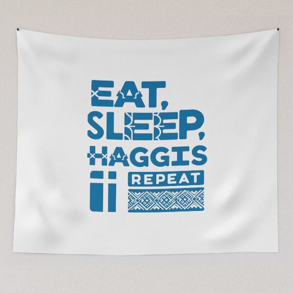Item preview, Eat Sleep Haggis Repeat - Funny Scottish Foodie Design Scottish Haggis Fun Gift designed and sold by MAPDDesigns.