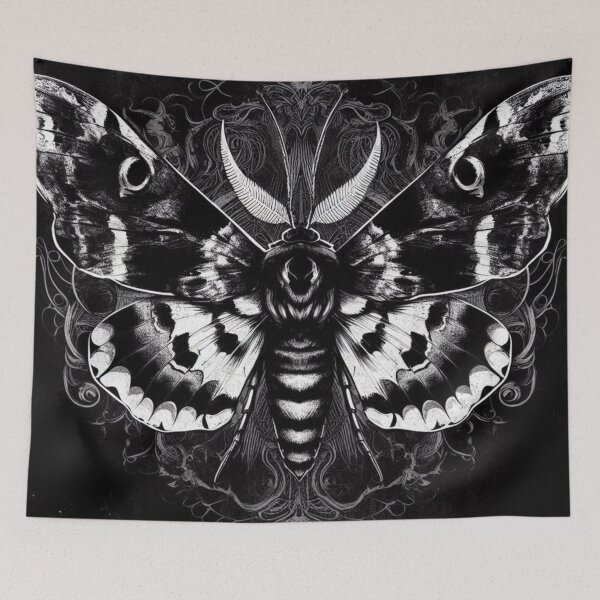 Item preview, Dark Wing Death Moth v2 designed and sold by ANotiontoKnit.