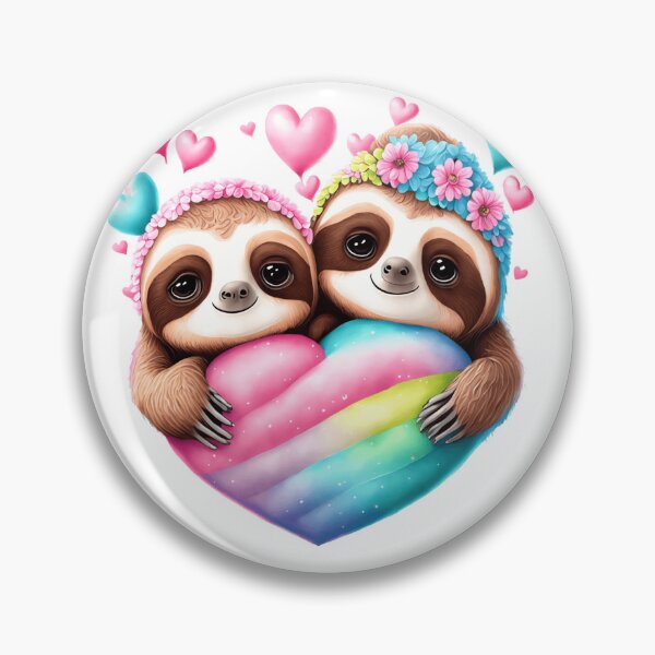Item preview, Cute Sloths expressing love! designed and sold by fribabywonder.
