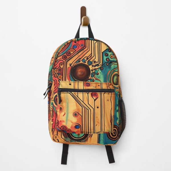 Item preview, Circuitry Synthesis: Abstract Electronic Veins Woodburn Art designed and sold by Nicholas Panek.