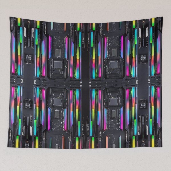 Item preview, Cybernetics - Black and Multi - 02 designed and sold by Mystic-Images.