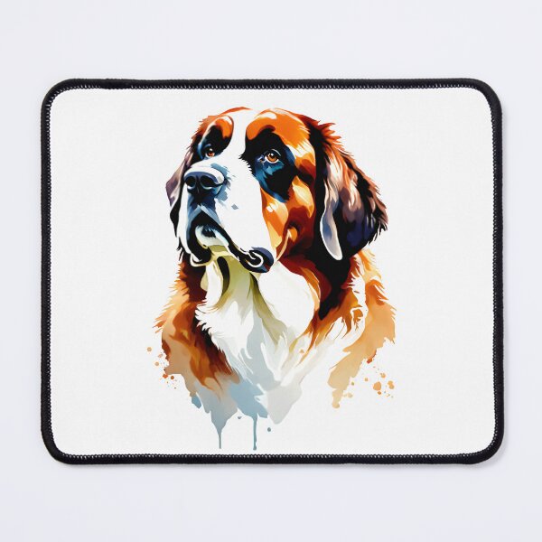Item preview,  Cute Saint Bernard dog watercolor  designed and sold by Animalpetslover.
