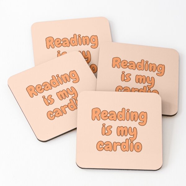 Item preview, Reading Is My Cardio Orange Book Lover Sayings designed and sold by BookishSerena.