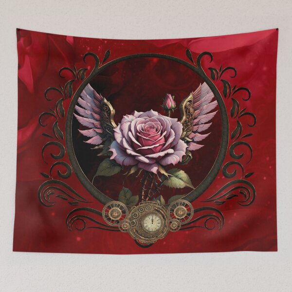 Item preview, Wonderful steampunk rose with wings. designed and sold by nicky2342.