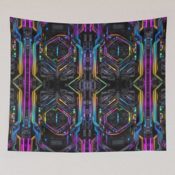 Item preview, Cybernetics - Black and Multi - 03 designed and sold by Mystic-Images.