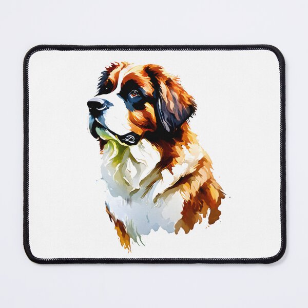Item preview,   Cute Saint Bernard dog watercolor  designed and sold by Animalpetslover.