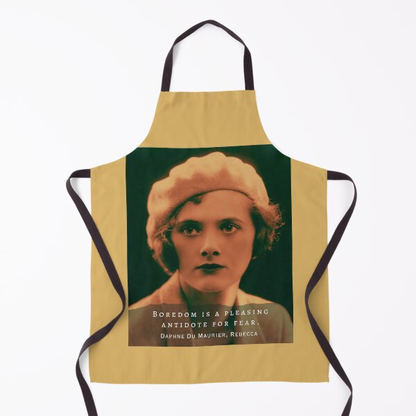 Item preview, Daphne du Maurier  portrait and quote: Boredom is a pleasing antidote for fear designed and sold by artbleed.