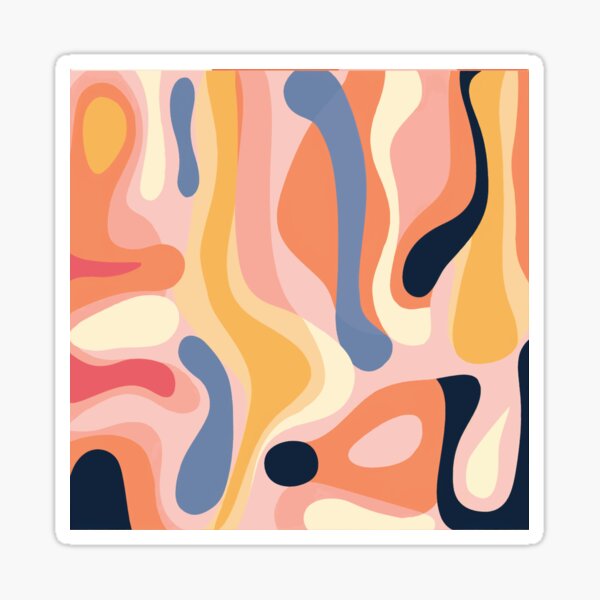 Abstract Lava Sticker