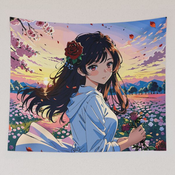 Item preview, Girl In Nature Anime Art designed and sold by Curio Meridian.