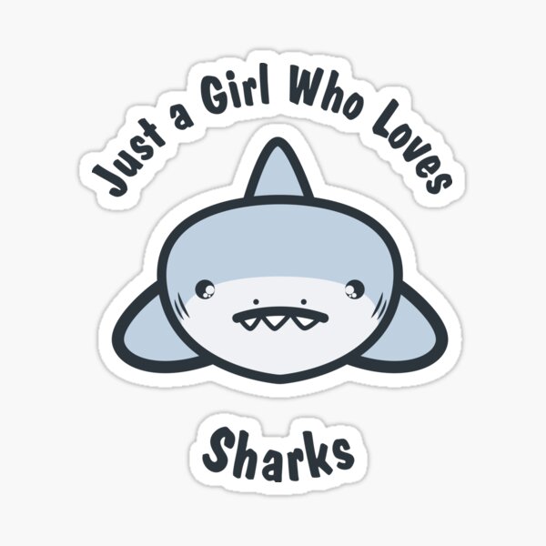 Item preview, Just A Girl Who Loves Sharks Shirt Shark Lover Shirt designed and sold by catcatcatlife.