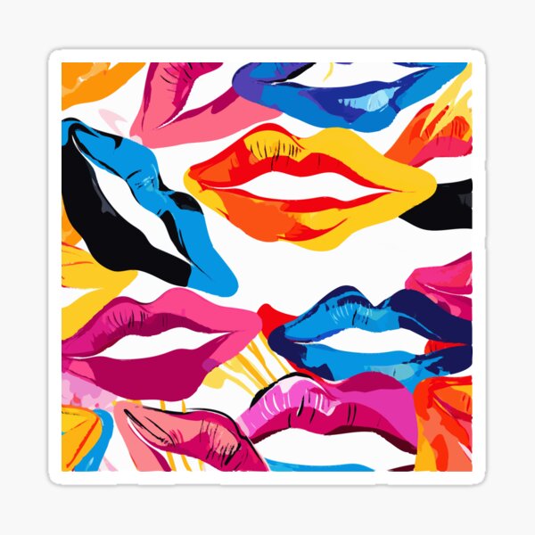 Pop Lips Sticker