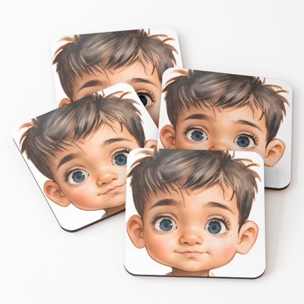 Item preview, Cherub's Gaze - Adorable Kid Illustration designed and sold by Sakshi Jha.
