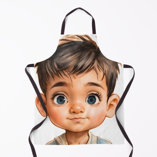Item preview, Cherub's Gaze - Adorable Kid Illustration designed and sold by Sakshi Jha.