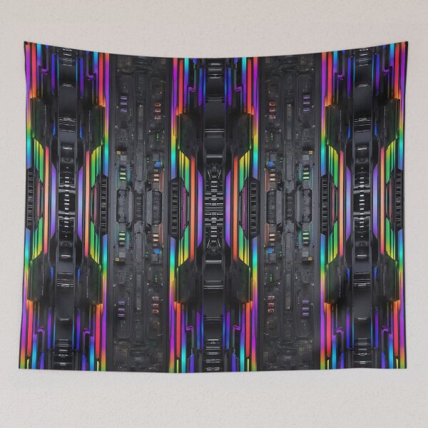 Item preview, Cybernetics - Black and Multi - 04 designed and sold by Mystic-Images.