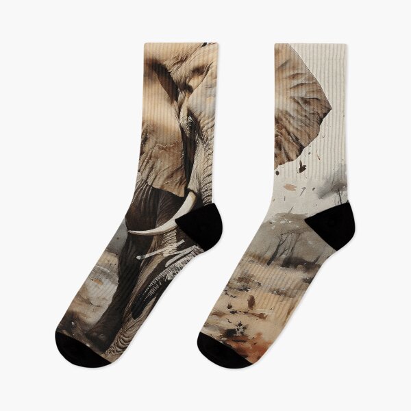 Item preview, Majestic African Elephant Encounter designed and sold by inkArtistryfine.