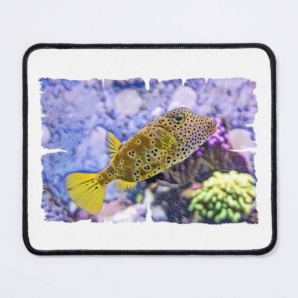 Item preview, Yellow Pufferfish On A Reef Digital Art Design designed and sold by Heathermarie321.