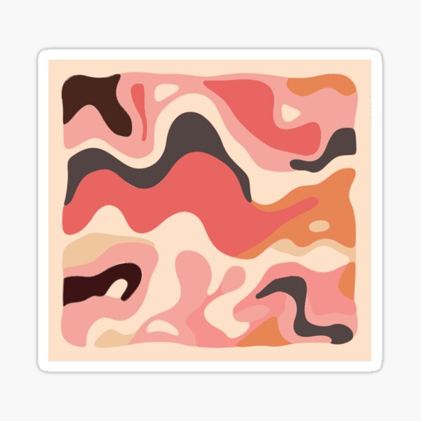 Modern Waves Sticker