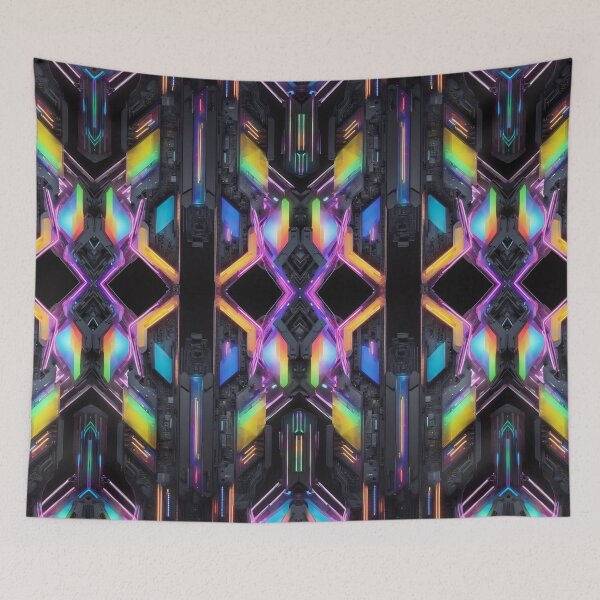 Item preview, Cybernetics - Black and Multi - 05 designed and sold by Mystic-Images.
