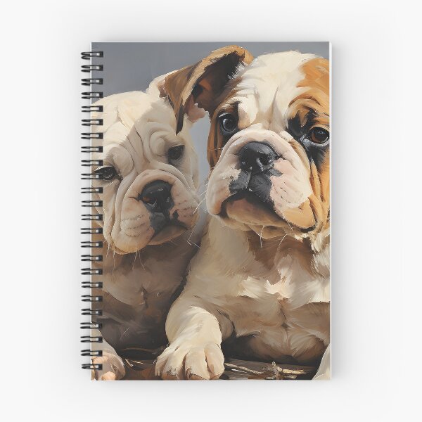 Item preview, Charming Bulldog Duo Portrait designed and sold by inkArtistryfine.