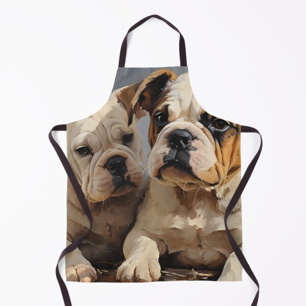 Item preview, Charming Bulldog Duo Portrait designed and sold by inkArtistryfine.
