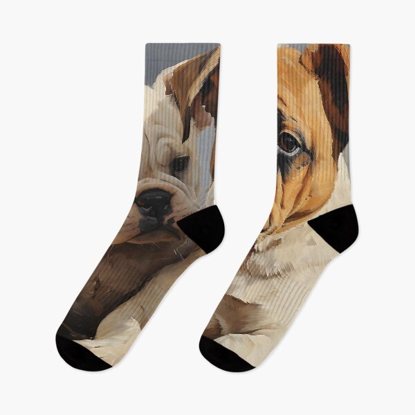 Item preview, Charming Bulldog Duo Portrait designed and sold by inkArtistryfine.
