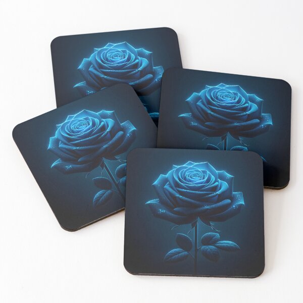 Item preview, Ethereal Blue Rose in Darkness designed and sold by inkArtistryfine.