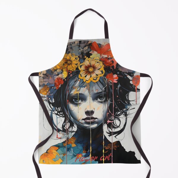 Item preview, Floral Essence Abstract Portrait designed and sold by inkArtistryfine.