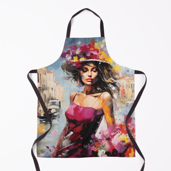 Item preview, Venetian Elegance: Floral Fashion Portrait designed and sold by inkArtistryfine.