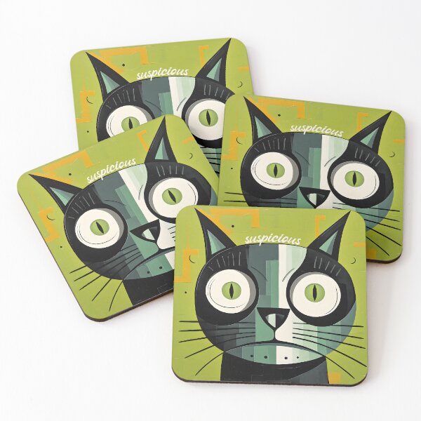 Item preview, Mischievous Whimsy Cat Art designed and sold by inkArtistryfine.