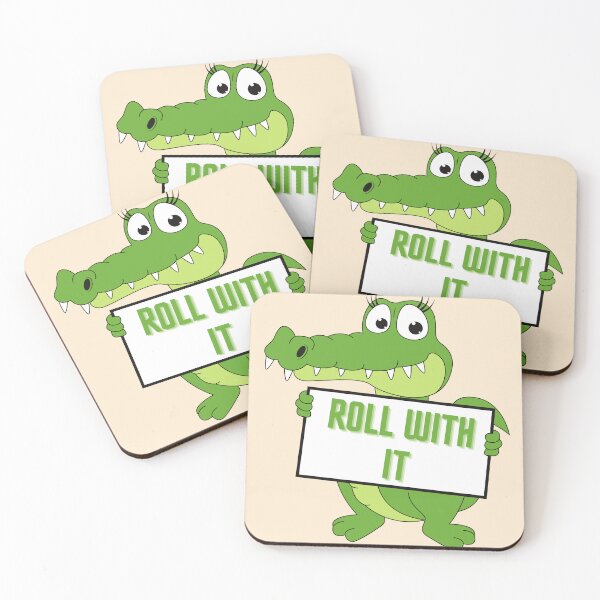 Item preview, Cute Crocodile Roll With It Design designed and sold by ShamblesShirts.